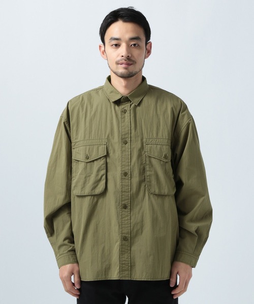 BAYFLOW（ベイフロー）の「[初夏まで着られる]ミリタリーシャツ（シャツ/ブラウス・メンズ・カーキ/キャメル・MEDIUM/LARGE）」の11枚目の写真