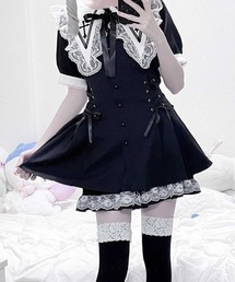 2点SET】クロス刺繍短丈セットアップ（セットアップ）｜MA*RS