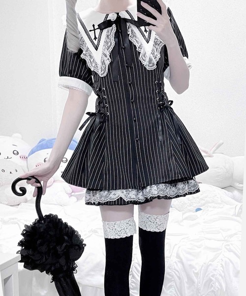 【suu様】　オーダーメイド2点セット スピンドル付きクロス刺繍SETUP 2点SET（セットアップ）｜MA*RS