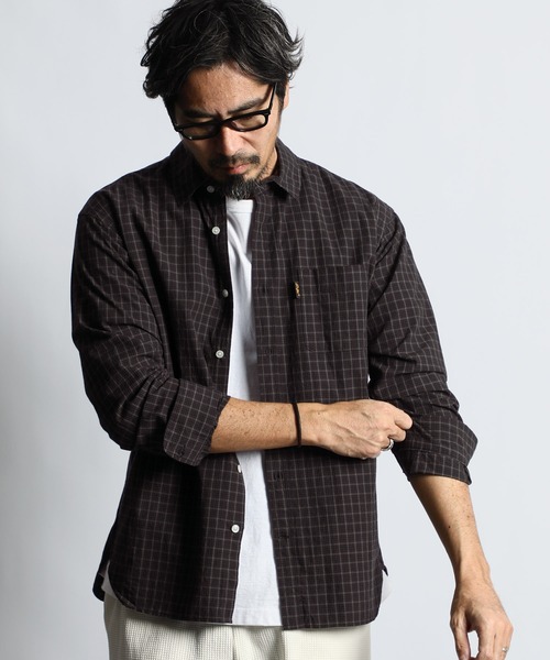 セール】ORGANIC COTTON REGULAR COLLAR SHIRT：オーガニックコットン