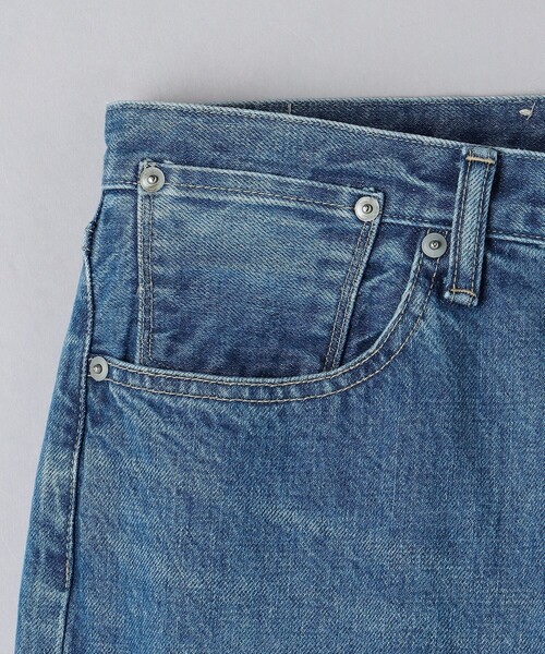 KURO（クロ）の「＜KURO＞ FADED INDIGO RELAXE TAPERED DENIM/フェード インディゴ リラックス テーパード デニム（デニムパンツ・メンズ・コバルトブルー・30inch/32inch/28inch/34inch）」の5枚目の写真