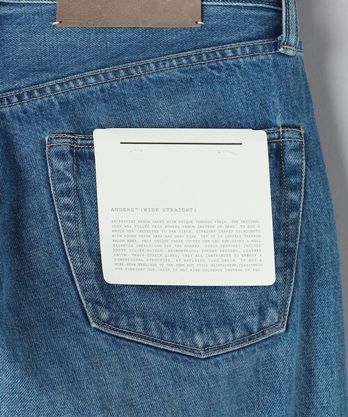 KURO（クロ）の「＜KURO＞ FADED INDIGO RELAXE TAPERED DENIM/フェード インディゴ リラックス テーパード デニム（デニムパンツ・メンズ・コバルトブルー・30inch/32inch/28inch/34inch）」の6枚目の写真