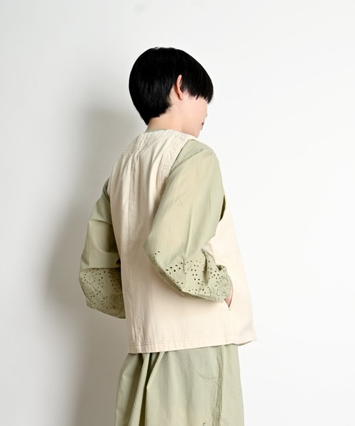 前開きボタン デニムベスト（ベスト）｜MARAI（マーライ）の