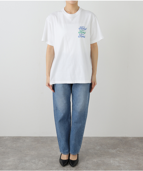 OUTDOOR PRODUCTS（アウトドアプロダクツ）の「GOOD ROCK SPEED Ford Falcon Tee（Tシャツ/カットソー・レディース・ホワイト・FREE）」の2枚目の写真