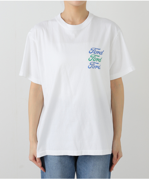 OUTDOOR PRODUCTS（アウトドアプロダクツ）の「GOOD ROCK SPEED Ford Falcon Tee（Tシャツ/カットソー・レディース・ホワイト・FREE）」の3枚目の写真