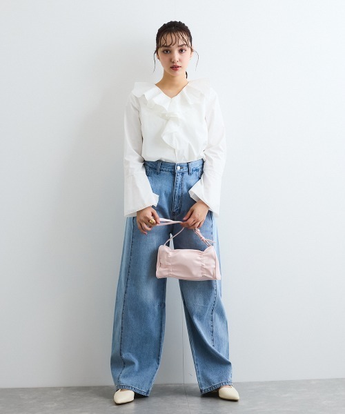 QUEENS COURT / クイーンズコート ラッフルフリルブラウス≪手洗い可能≫ 楽天市場】【SALE／50%OFF】ラッフルフリルブラウス≪手洗い可能