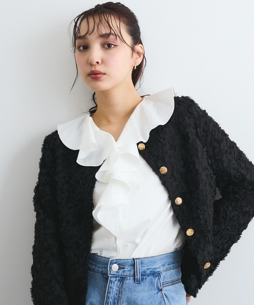 QUEENS COURT / クイーンズコート ラッフルフリルブラウス≪手洗い可能≫ 楽天市場】【SALE／50%OFF】ラッフルフリルブラウス≪手洗い可能
