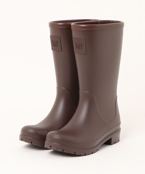 GAP（ギャップ）の「【GAP】 ロングレインブーツ（レインシューズ・レディース・ダークブラウン/ブラック・S/M/L/LL）」の2枚目の写真