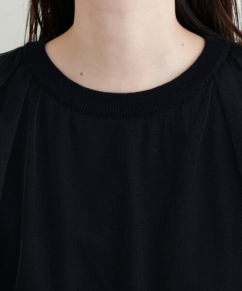 natural couture（ナチュラルクチュール）の「チュールレイヤードニットプルオーバー（ニット/セーター・レディース・サックスブルー/ブラック/オフホワイト/ピンク・FREE）」の21枚目の写真