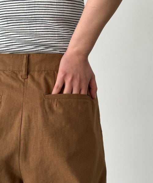 CANAL JEAN（キャナルジーン）の「ツータックワイドストレートパンツ（その他パンツ・レディース・ブラウン/セージグリーン/ネイビー/ブラック/カーキ・マルチサイズ）」の16枚目の写真