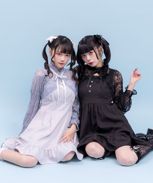 DearMyLove（ディアマイラブ）の「レースショートブラウス（シャツ/ブラウス・レディース・ホワイト/ブルー/ブラック/ベビーピンク・LL/LARGE/MEDIUM/3L）」の22枚目の写真