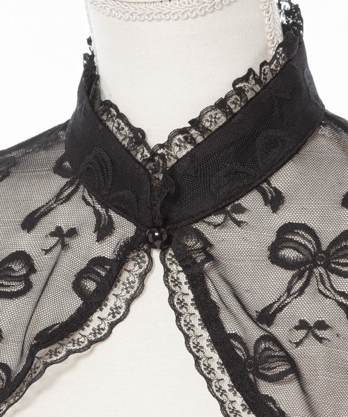 DearMyLove（ディアマイラブ）の「レースショートブラウス（シャツ/ブラウス・レディース・ホワイト/ブルー/ブラック/ベビーピンク・LL/LARGE/MEDIUM/3L）」の15枚目の写真