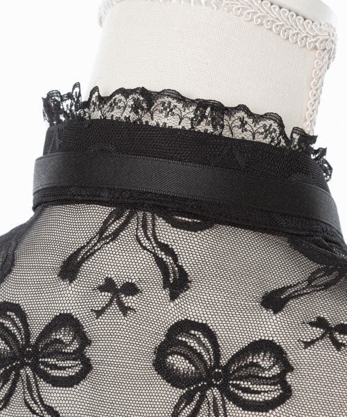 DearMyLove（ディアマイラブ）の「レースショートブラウス（シャツ/ブラウス・レディース・ホワイト/ブルー/ブラック/ベビーピンク・LL/LARGE/MEDIUM/3L）」の12枚目の写真