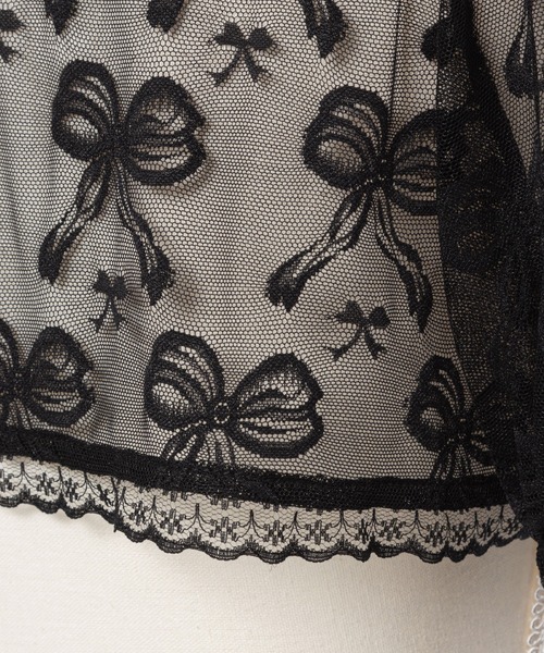 DearMyLove（ディアマイラブ）の「レースショートブラウス（シャツ/ブラウス・レディース・ホワイト/ブルー/ブラック/ベビーピンク・LL/LARGE/MEDIUM/3L）」の11枚目の写真