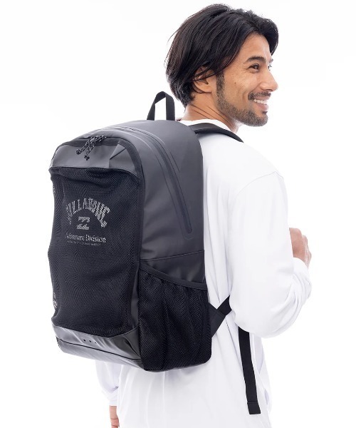 BILLABONG（ビラボン）の「BILLABONG メンズ 【A/DIV.】 UTILITY MESH DAYBAG バックパック/リュック 【2025年春夏モデル】/ビラボンロゴバックパック・リュック（バックパック/リュック・メンズ・ブラック・FREE）」の14枚目の写真