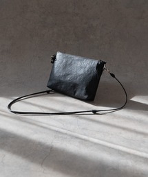 【 SENTI 】Dyneema(R) Leather 2WAY SACOCHE 超軽量ダイニーマレザー2WAYサコッシュ 3033