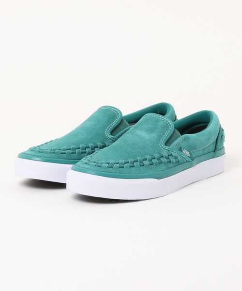 VANS ヴァンズ SLIP ON スリッポン V98CF I.LACE GREEN/WHITE