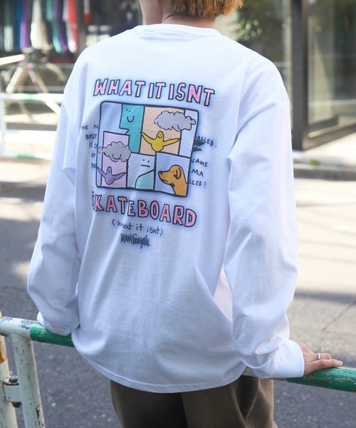 (What it isNt)ART BY MARKGONZALES(ワットイットイズント)の「【MARKGONZALES】What it isNt フラワーグラフィックプリント LONG SLEEVE TEE(Tシャツ/カットソー・メンズ・ブラック/ブラウン系その他2/ホワイト系その他2/ホワイト/ブラウン/ブラック系その他2・XL/L/M)」の3枚目の写真