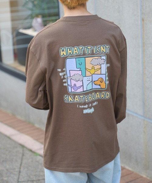 (What it isNt)ART BY MARKGONZALES(ワットイットイズント)の「【MARKGONZALES】What it isNt フラワーグラフィックプリント LONG SLEEVE TEE(Tシャツ/カットソー・メンズ・ブラック/ブラウン系その他2/ホワイト系その他2/ホワイト/ブラウン/ブラック系その他2・XL/L/M)」の7枚目の写真