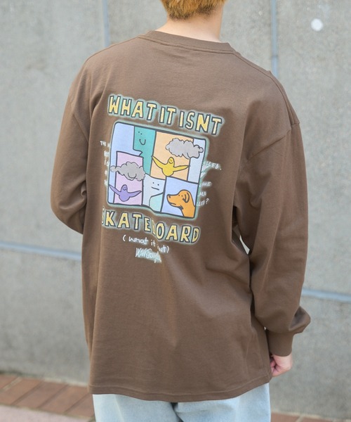 (What it isNt)ART BY MARKGONZALES(ワットイットイズント)の「【MARKGONZALES】What it isNt フラワーグラフィックプリント LONG SLEEVE TEE(Tシャツ/カットソー・メンズ・ブラック/ブラウン系その他2/ホワイト系その他2/ホワイト/ブラウン/ブラック系その他2・XL/L/M)」の8枚目の写真