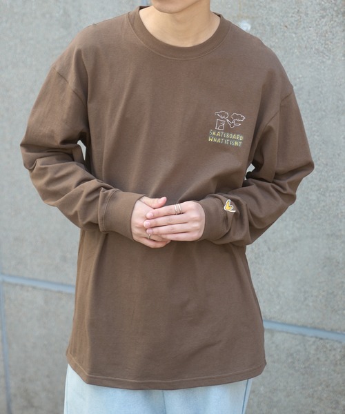 (What it isNt)ART BY MARKGONZALES(ワットイットイズント)の「【MARKGONZALES】What it isNt フラワーグラフィックプリント LONG SLEEVE TEE(Tシャツ/カットソー・メンズ・ブラック/ブラウン系その他2/ホワイト系その他2/ホワイト/ブラウン/ブラック系その他2・XL/L/M)」の9枚目の写真