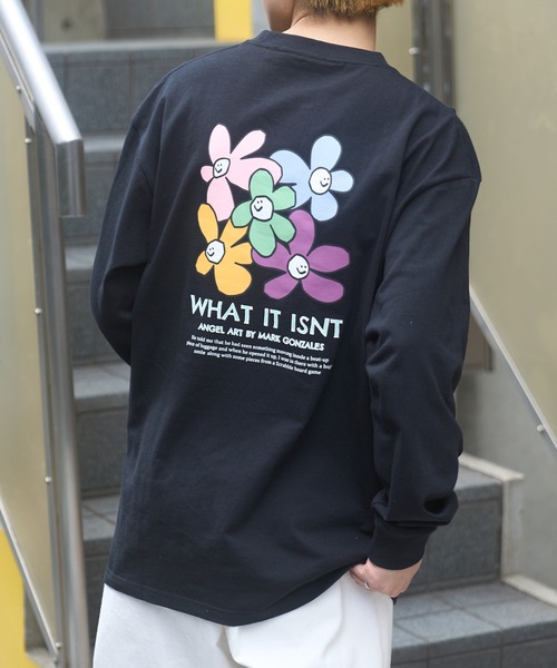 (What it isNt)ART BY MARKGONZALES(ワットイットイズント)の「【MARKGONZALES】What it isNt フラワーグラフィックプリント LONG SLEEVE TEE(Tシャツ/カットソー・メンズ・ブラック/ブラウン系その他2/ホワイト系その他2/ホワイト/ブラウン/ブラック系その他2・XL/L/M)」の19枚目の写真