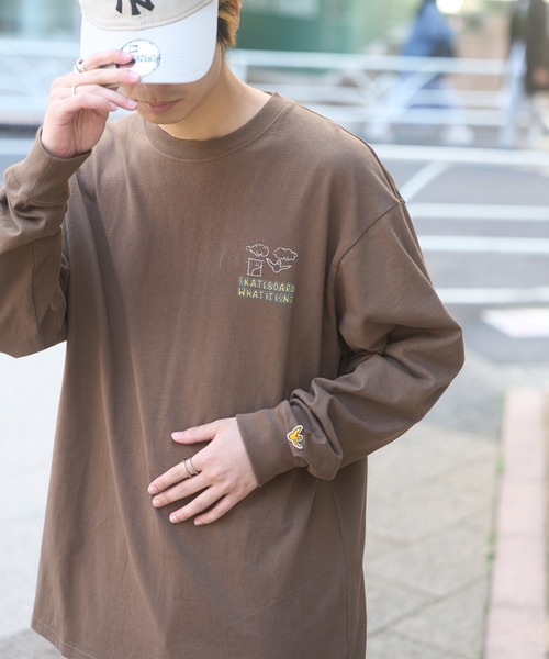 (What it isNt)ART BY MARKGONZALES(ワットイットイズント)の「【MARKGONZALES】What it isNt フラワーグラフィックプリント LONG SLEEVE TEE(Tシャツ/カットソー・メンズ・ブラック/ブラウン系その他2/ホワイト系その他2/ホワイト/ブラウン/ブラック系その他2・XL/L/M)」の10枚目の写真