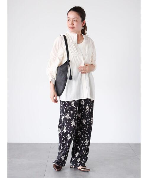 Lugnoncure（ルノンキュール）の「【セルフカット】柄アソートプリーツパンツ（その他パンツ・レディース・ブラック/ブラウン/グレー/オフホワイト・F）」の6枚目の写真