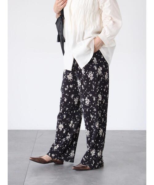 Lugnoncure（ルノンキュール）の「【セルフカット】柄アソートプリーツパンツ（その他パンツ・レディース・ブラック/ブラウン/グレー/オフホワイト・F）」の7枚目の写真