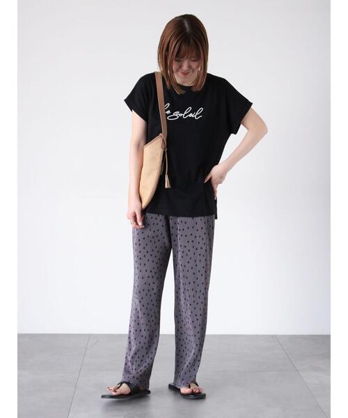 Lugnoncure（ルノンキュール）の「【セルフカット】柄アソートプリーツパンツ（その他パンツ・レディース・ブラック/ブラウン/グレー/オフホワイト・F）」の9枚目の写真