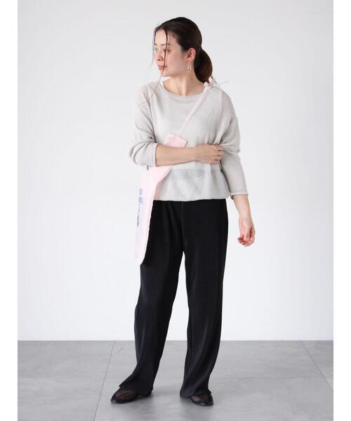 Lugnoncure（ルノンキュール）の「【セルフカット】柄アソートプリーツパンツ（その他パンツ・レディース・ブラック/ブラウン/グレー/オフホワイト・F）」の12枚目の写真