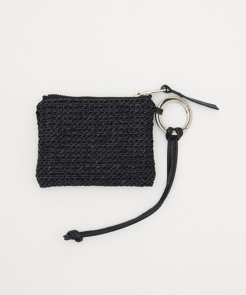 セール】［カードが入る］カラビナ付き カゴスクエアマルチ