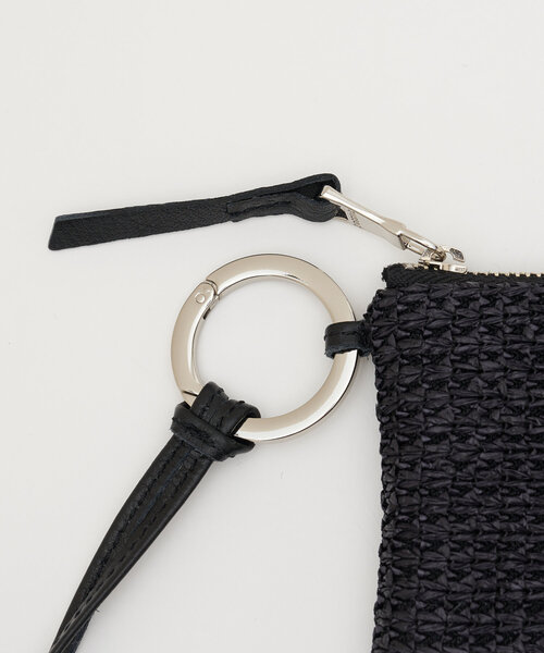 セール】［カードが入る］カラビナ付き カゴスクエアマルチ