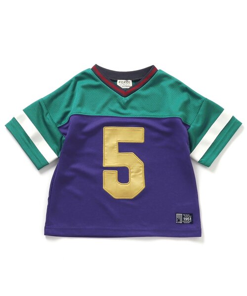 F.O.KIDS（エフオーキッズ）の「【ジュニア対応】ナンバリングゲーム半袖シャツ（Tシャツ/カットソー・キッズ・ブラック/パープル・100/120/140/160）」の2枚目の写真