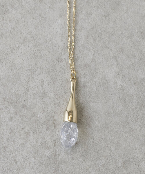 BEARDSLEY（ビアズリー）の「カットドロップネックレス(ゴールド)（ネックレス・レディース・ゴールド・FREE）」の7枚目の写真