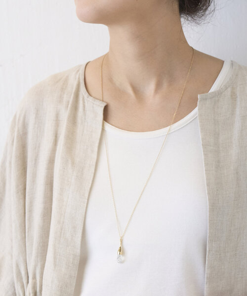 BEARDSLEY（ビアズリー）の「カットドロップネックレス(ゴールド)（ネックレス・レディース・ゴールド・FREE）」の5枚目の写真