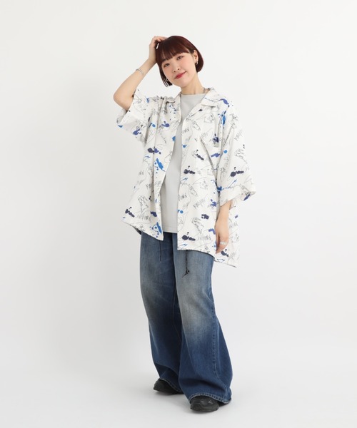 Manhattan Portage（マンハッタンポーテージ）の「S/S Aloha Shirt（シャツ/ブラウス・メンズ・ネイビー/アイボリー・MEDIUM/LARGE/X-LARGE）」の19枚目の写真