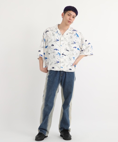 Manhattan Portage（マンハッタンポーテージ）の「S/S Aloha Shirt（シャツ/ブラウス・メンズ・ネイビー/アイボリー・MEDIUM/LARGE/X-LARGE）」の14枚目の写真