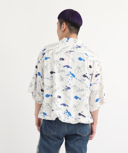 Manhattan Portage（マンハッタンポーテージ）の「S/S Aloha Shirt（シャツ/ブラウス・メンズ・ネイビー/アイボリー・MEDIUM/LARGE/X-LARGE）」の15枚目の写真