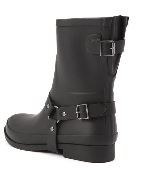 ROCKFISH WEATHERWEAR(ロックフィッシュウェザーウェア)の「ROCKFISH WEATHERWEAR/ロックフィッシュ ウェザーウェア/HARNESS WELLINGTON BOOTS MIDDLE(レインシューズ・レディース・ブラック・24.5cm/25.0cm/23.5cm/24.0cm)」の12枚目の写真