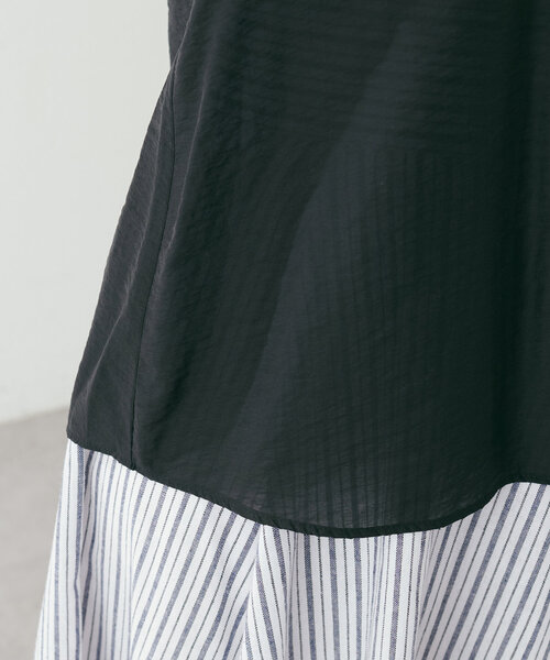 natural couture（ナチュラルクチュール）の「タックフリル衿スキッパーあきブラウス（シャツ/ブラウス・レディース・ラベンダー/ブルー/ブラック/オフホワイト・FREE）」の18枚目の写真