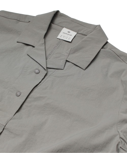 Snow Peak(スノーピーク)の「Cooling Root Collared Dress(ワンピース・メンズ・グレー/ブラック/カーキ・S/M/L)」の5枚目の写真