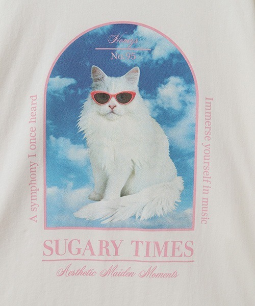 Candy Stripper(キャンディストリッパー)の「SUGARY TIMES BIG BIG Tシャツ(Tシャツ/カットソー・レディース・ブラック/ライトブルー/オフホワイト/ピンク・FREE)」の9枚目の写真