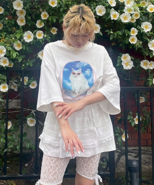 Candy Stripper(キャンディストリッパー)の「SUGARY TIMES BIG BIG Tシャツ(Tシャツ/カットソー・レディース・ブラック/ライトブルー/オフホワイト/ピンク・FREE)」の11枚目の写真