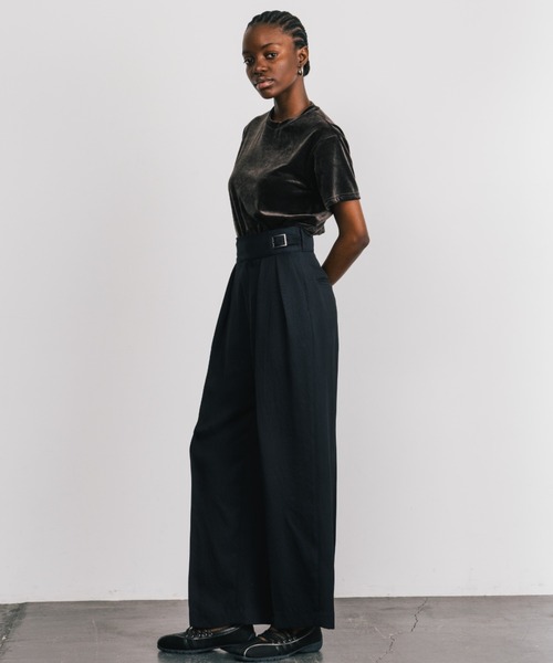 CREDONA ACETATE GURKHA PANTS/アセテートグルカパンツ ACETATE GURKHA PANTS/アセテートグルカパンツ（スラックス