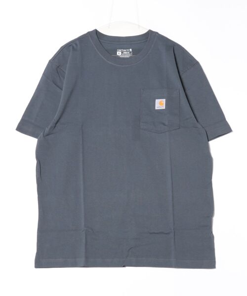 Carhartt(カーハート)の「★carhartt★カーハート Workwear 1★2-Sleeve T-Shirts ビッグシルエット ポケット半袖 ロゴ Tシャツ トップス K87(Tシャツ/カットソー・メンズ・ネイビー/ヘザーグレー/グリーン系その他2/ダークオリーブ/ベージュ/ホワイト/ブラック/チャコールグレー/ブルー/オリーブ/ブラウン/シャーベット/セージグリーン/ライム/ダークブルー・L/M/XL/S)」の14枚目の写真