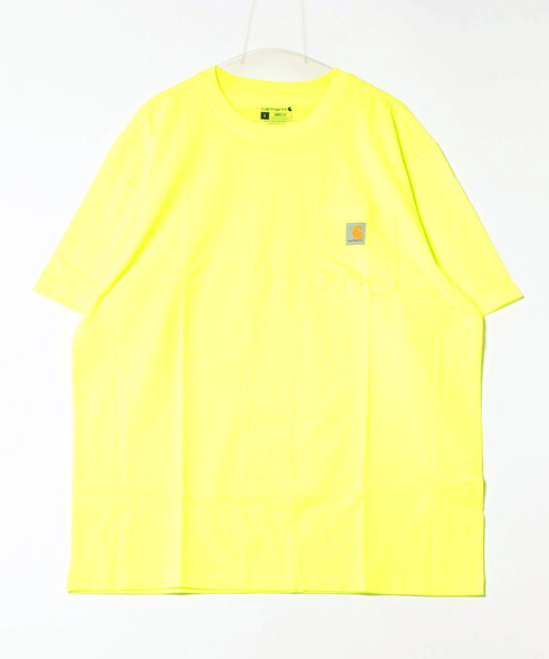 Carhartt(カーハート)の「★carhartt★カーハート Workwear 1★2-Sleeve T-Shirts ビッグシルエット ポケット半袖 ロゴ Tシャツ トップス K87(Tシャツ/カットソー・メンズ・ネイビー/ヘザーグレー/グリーン系その他2/ダークオリーブ/ベージュ/ホワイト/ブラック/チャコールグレー/ブルー/オリーブ/ブラウン/シャーベット/セージグリーン/ライム/ダークブルー・L/M/XL/S)」の9枚目の写真