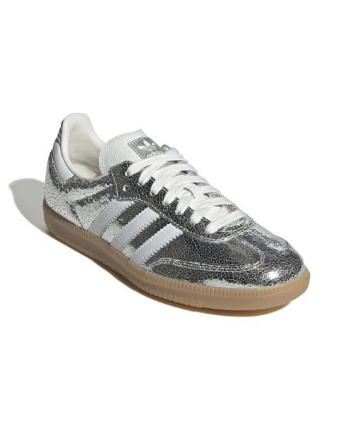 新品◼️アディダス　Samba OG W シルバー/ホワイト 23.5 スニーカー adidas SAMBA OG W SILVER METALLIC/FOOT WEAR WHITE/CORE WHITE