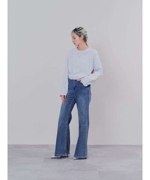 DOLLUPOOPS（ドールアップウップス）の「バックストライプトップス（Tシャツ/カットソー・レディース・アイボリー/ホワイト/ネイビー・38）」の20枚目の写真