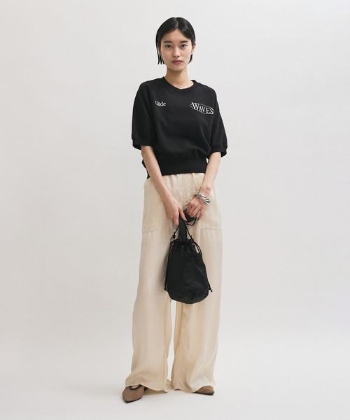 セール】【サステナブル】ハーフスリーブスウェット（スウェット